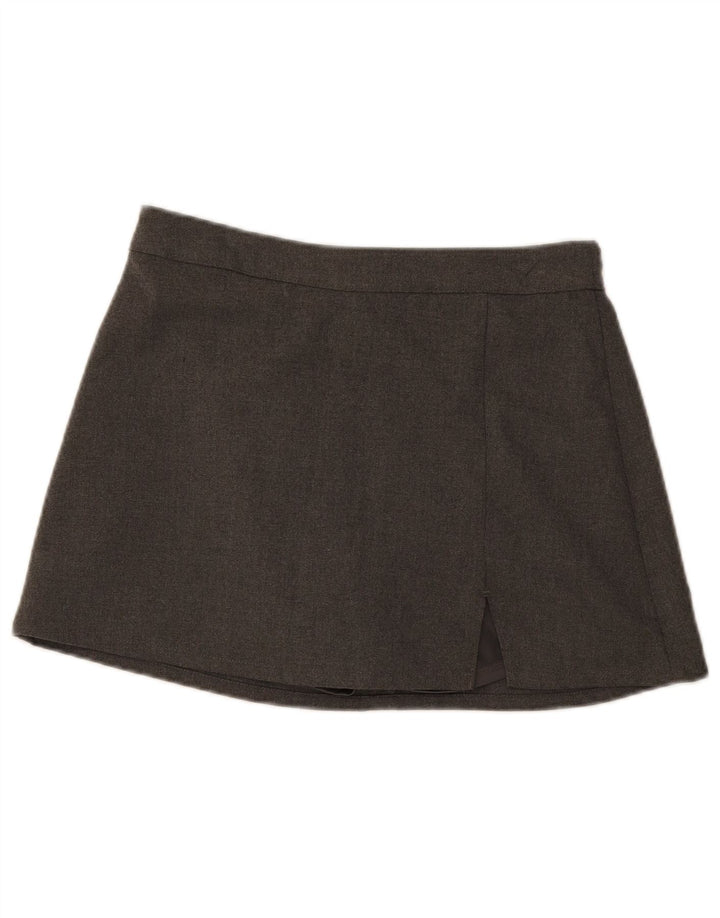 Hollister Γυναικεία Μίνι Φούστα UK 14 Μεγάλη W30 Γκρι Πολυεστέρας