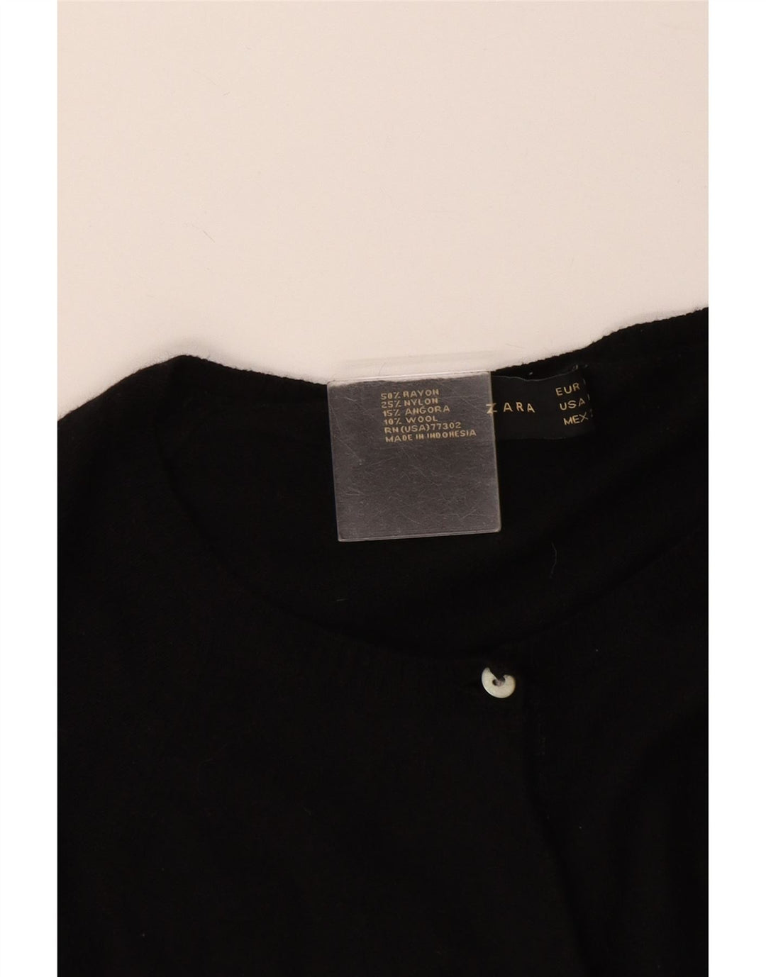 Zara Γυναικείο πουλόβερ UK 12 Medium Black Rayon