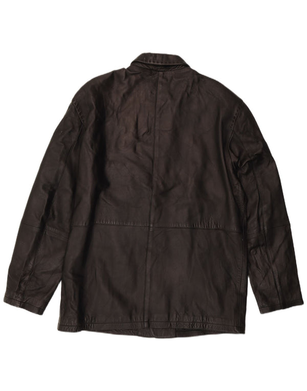 Kartel Ανδρικό Δερμάτινο Μπουφάν UK 42 XL Μαύρο Δερμάτινο