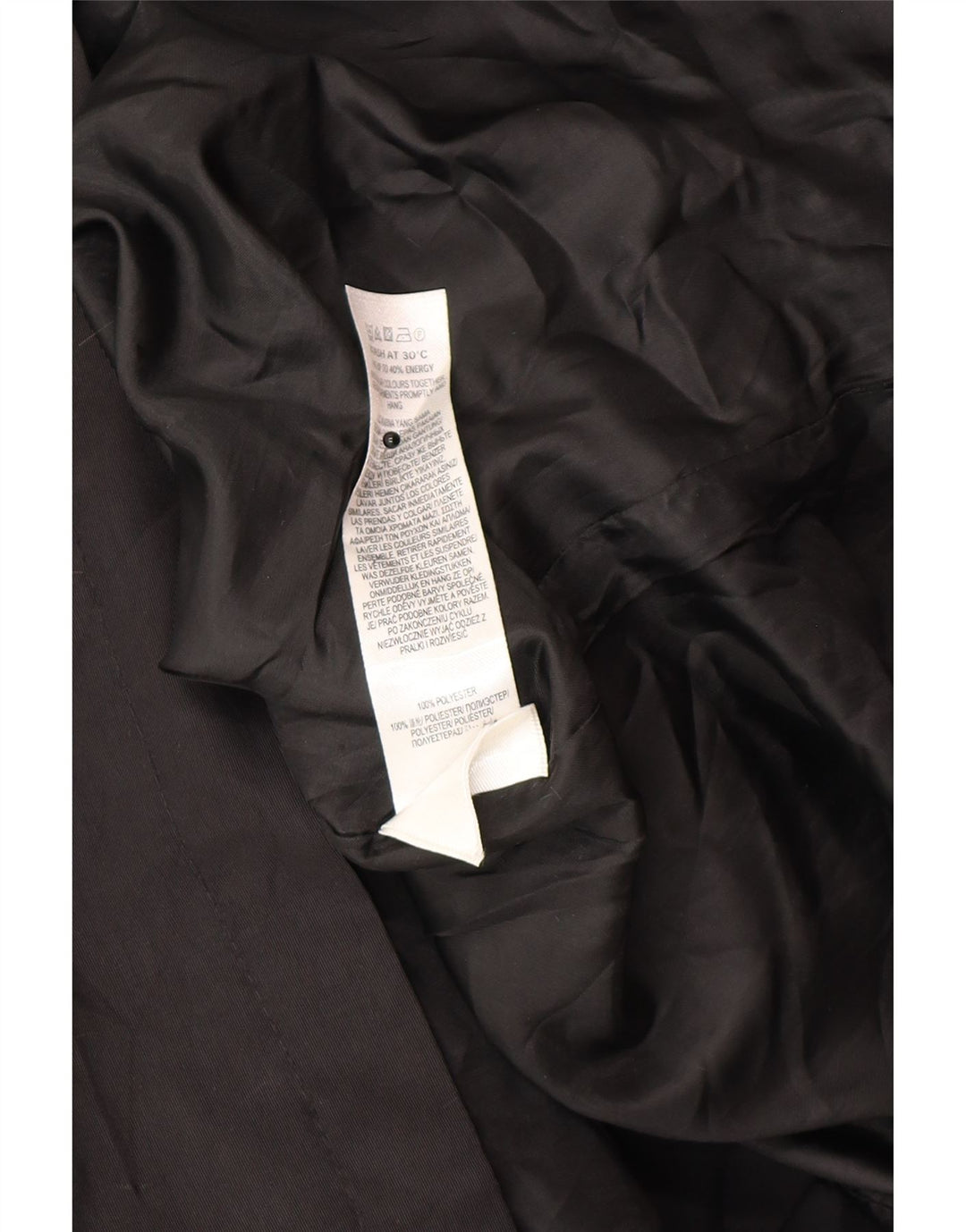 Marks & Spencer Γυναικεία καμπαρντίνα UK 22 3XL Μαύρος Πολυεστέρας