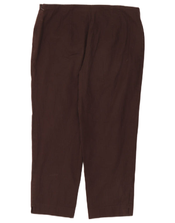 Marks & Spencer Γυναικείο ίσιο παντελόνι Capri UK 12 Medium W30 L22 Brown