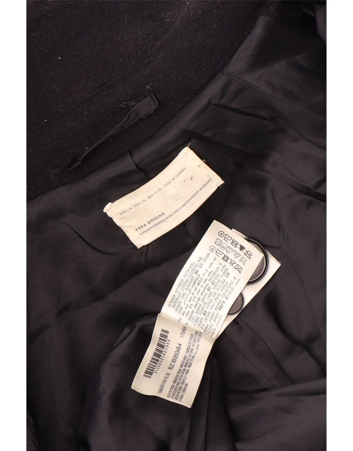 Zara Ανδρικό Πανωφόρι UK 40 Large Navy Blue Wool