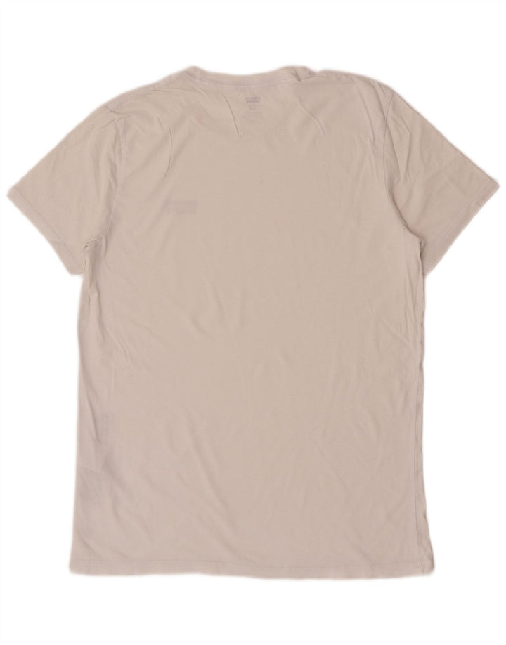 Ανδρικό T-Shirt Levi's Top μεγάλο λευκό βαμβακερό