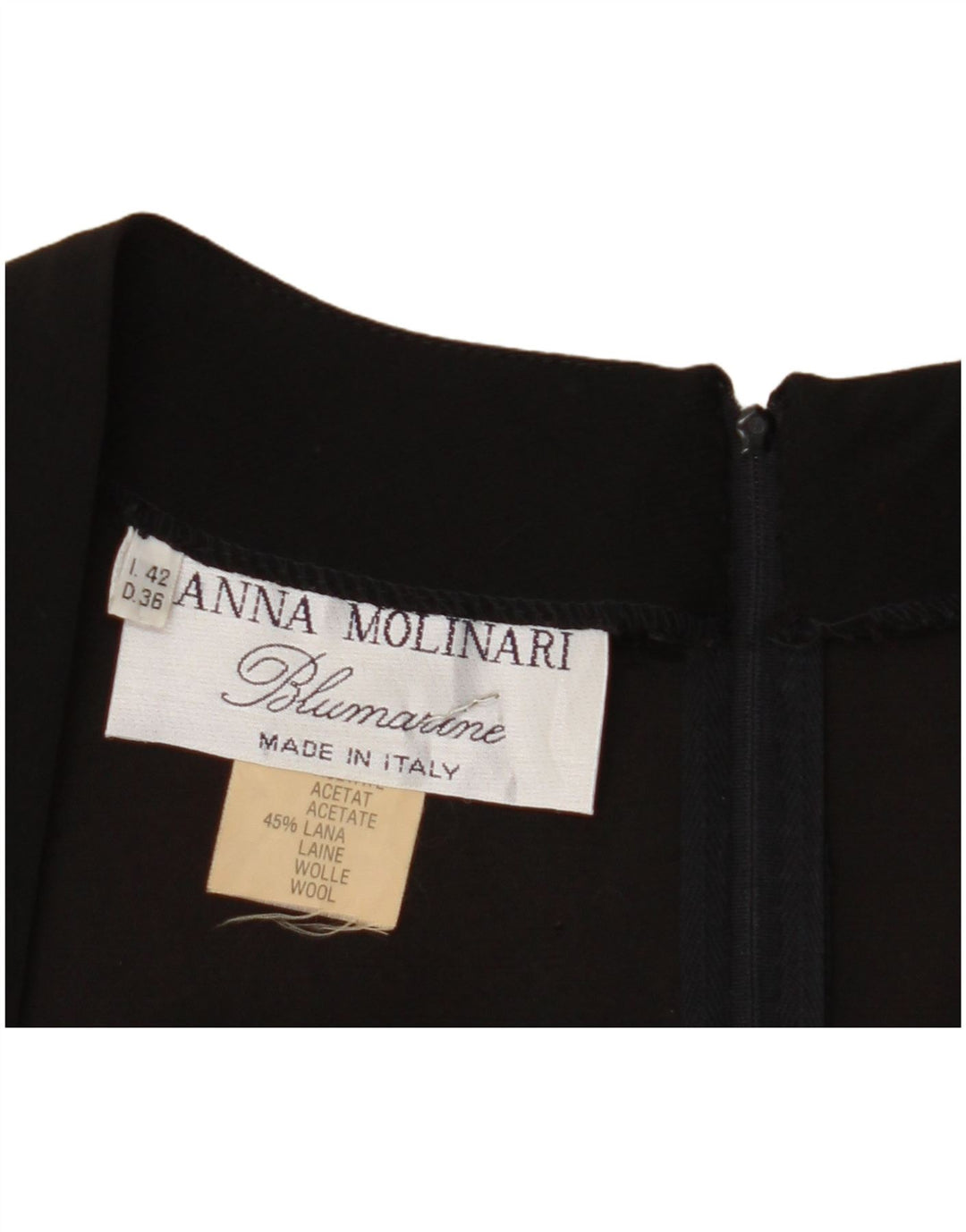 BLUMARINE Γυναικείο φόρεμα με θήκη Anna Molinari IT 42 Medium Black Colourblock