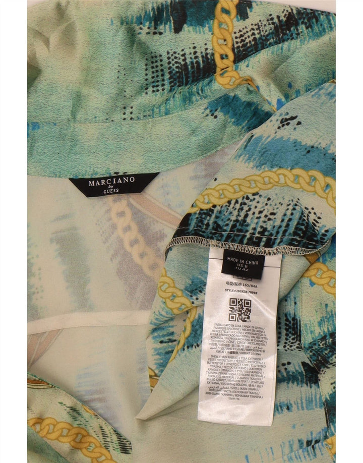Guess By Marciano Γυναικείο Abstract Pattern Φόρεμα Α-γραμμής US 6 Medium Blue