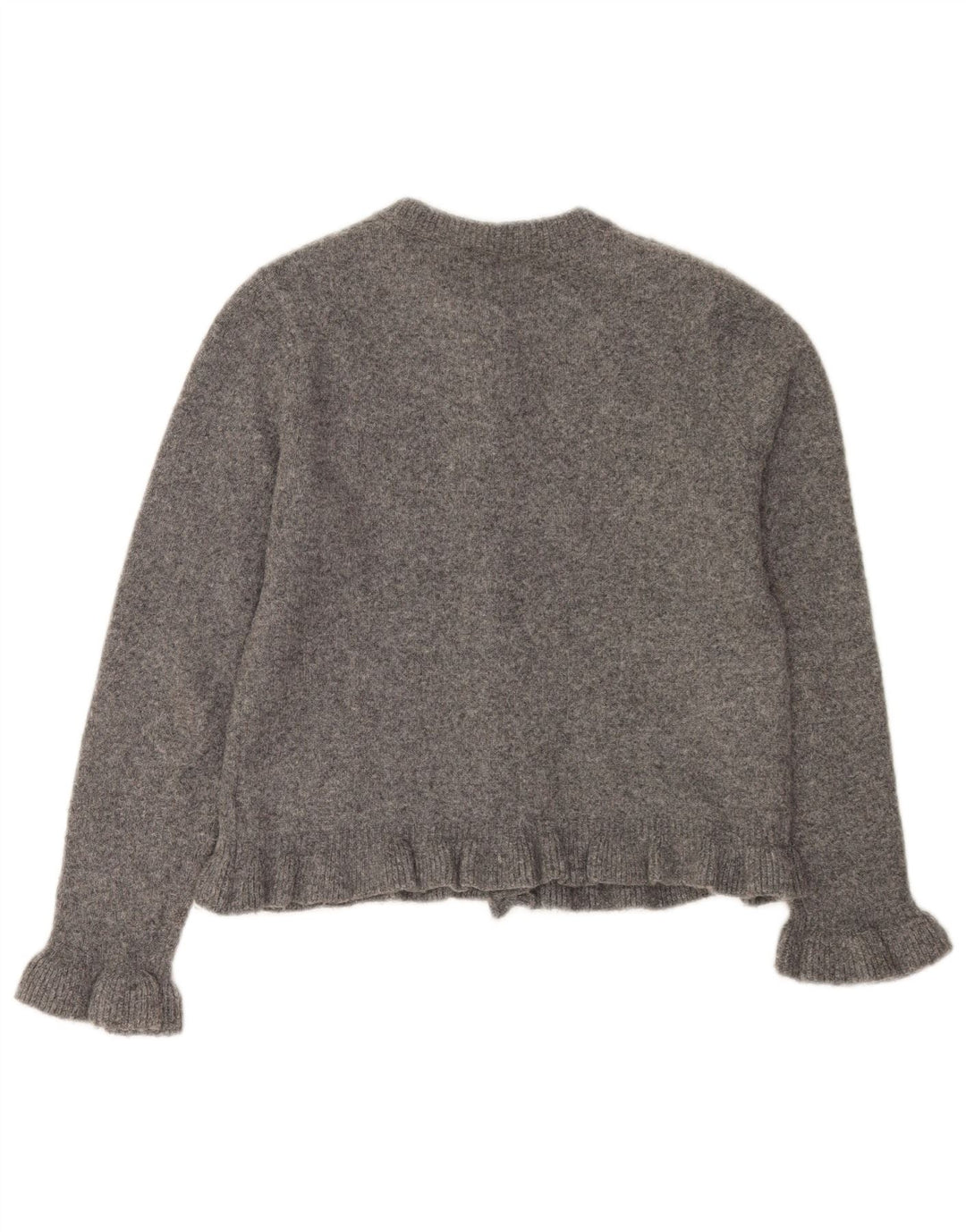 Zara Γυναικεία Ζακέτα UK 10 Small Grey Polyester