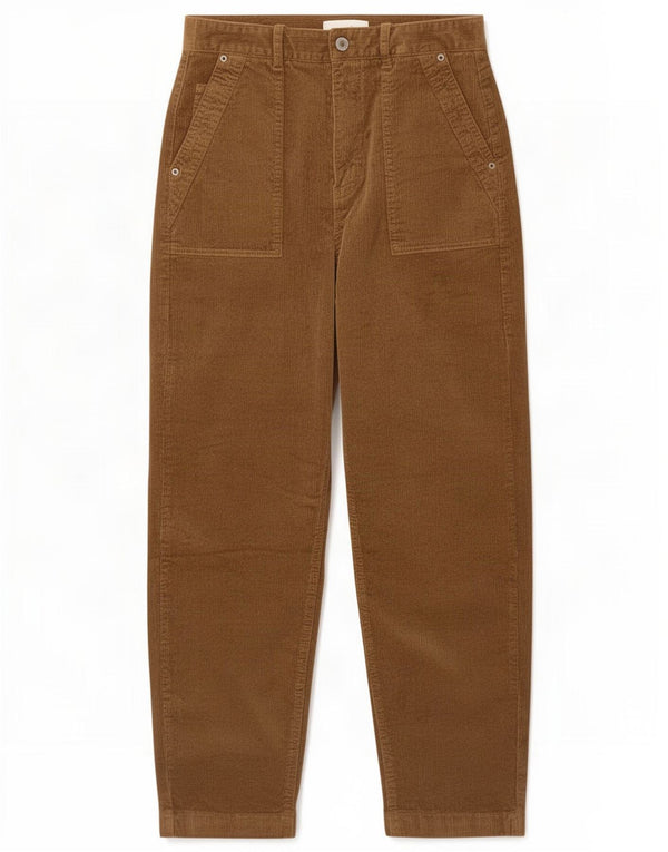 Marks & Spencer Γυναικείο ίσιο κοτλέ παντελόνι UK 10 Small W28 L24 Brown