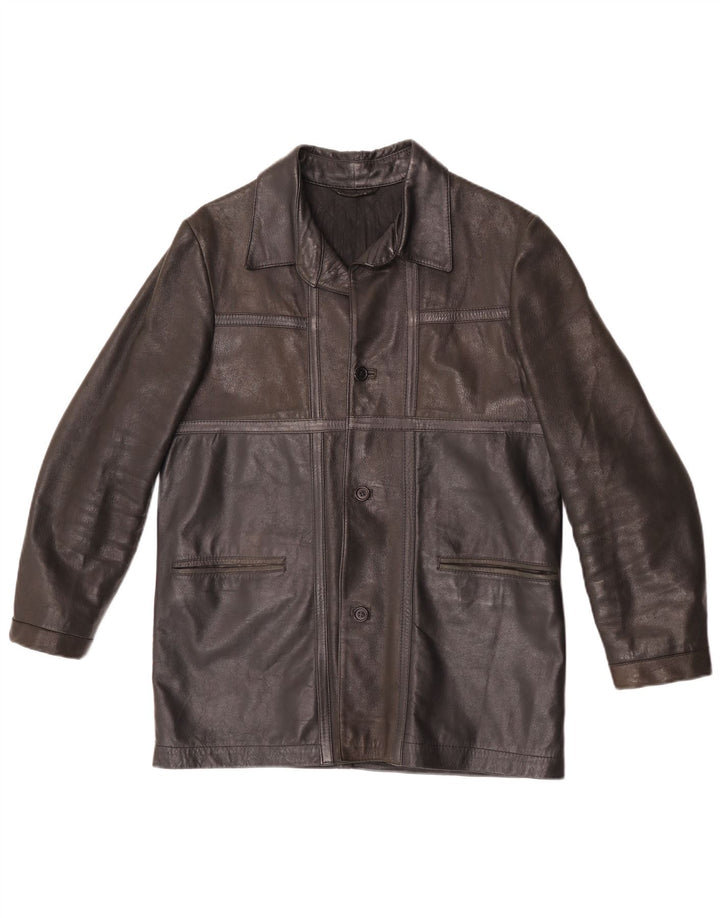 Vintage Ανδρικό Δερμάτινο Μπουφάν UK 36 Small Brown
