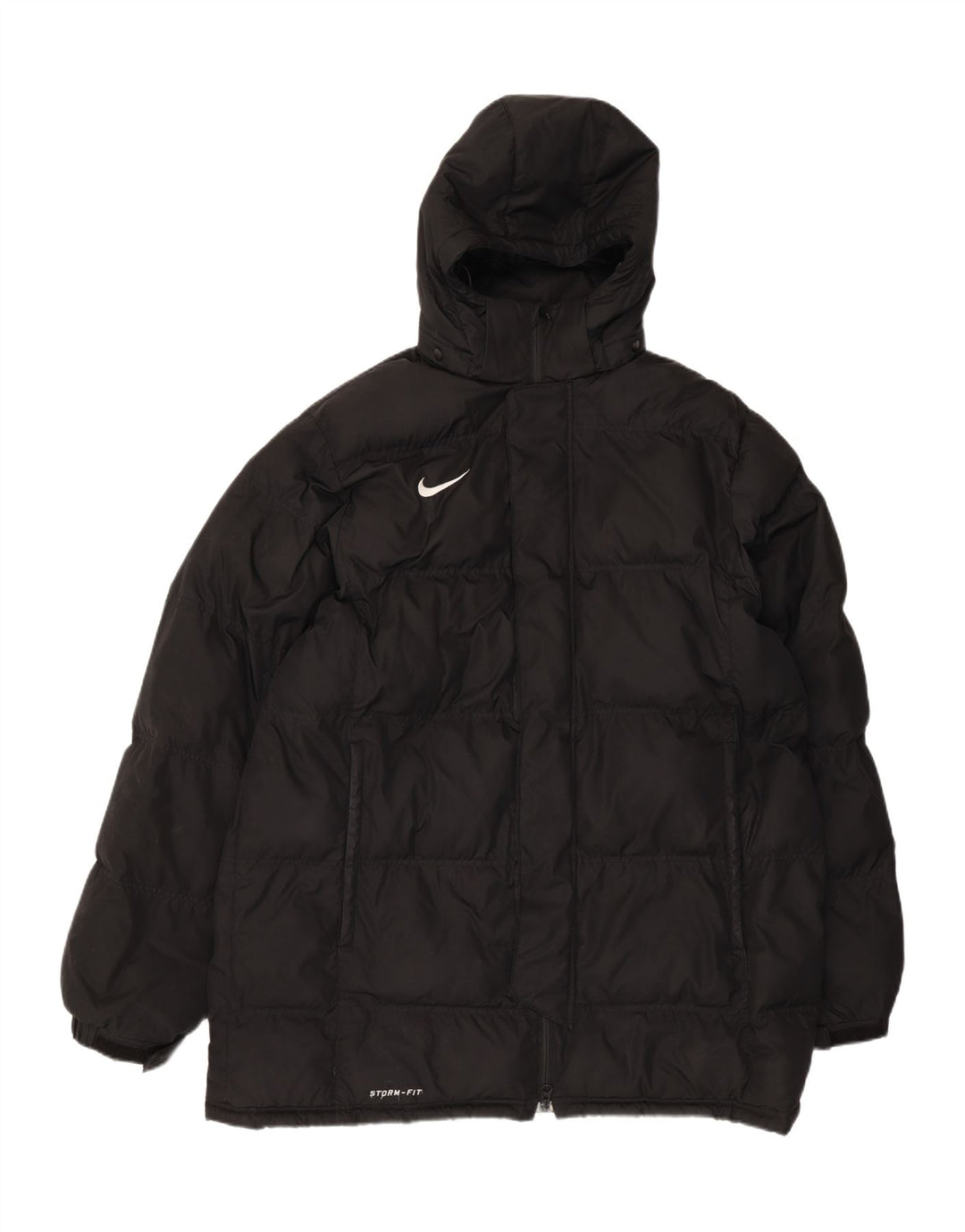 Ανδρικό μπουφάν Nike Storm-Fit με κουκούλα UK 40 μεγάλο μαύρο πολυεστέρα