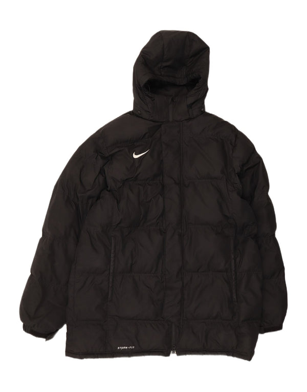 Ανδρικό μπουφάν Nike Storm-Fit με κουκούλα UK 40 μεγάλο μαύρο πολυεστέρα