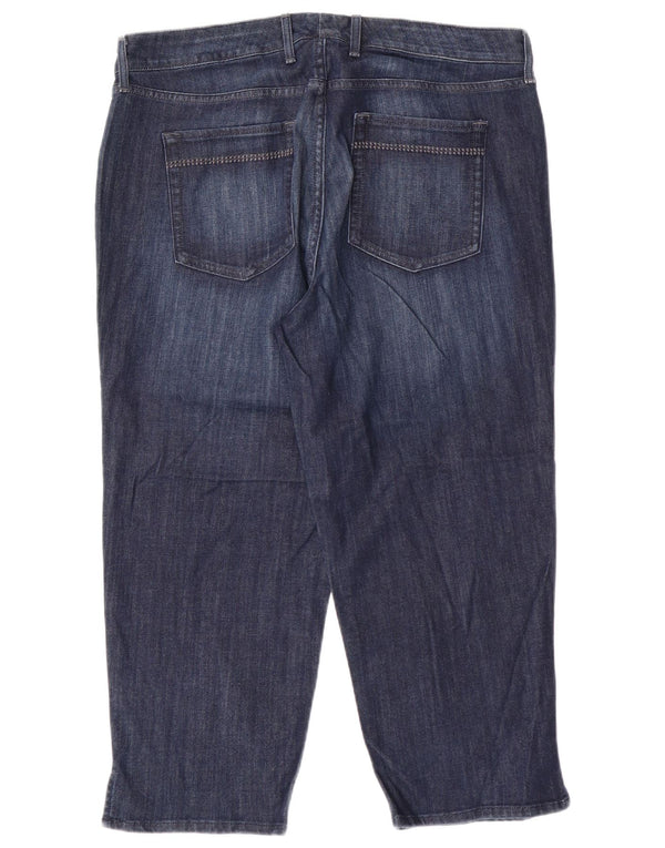 EDDIE BAUER Γυναικείο τζιν Capri με καμπύλες US 16 2XL W38 L23 Μπλε βαμβακερό