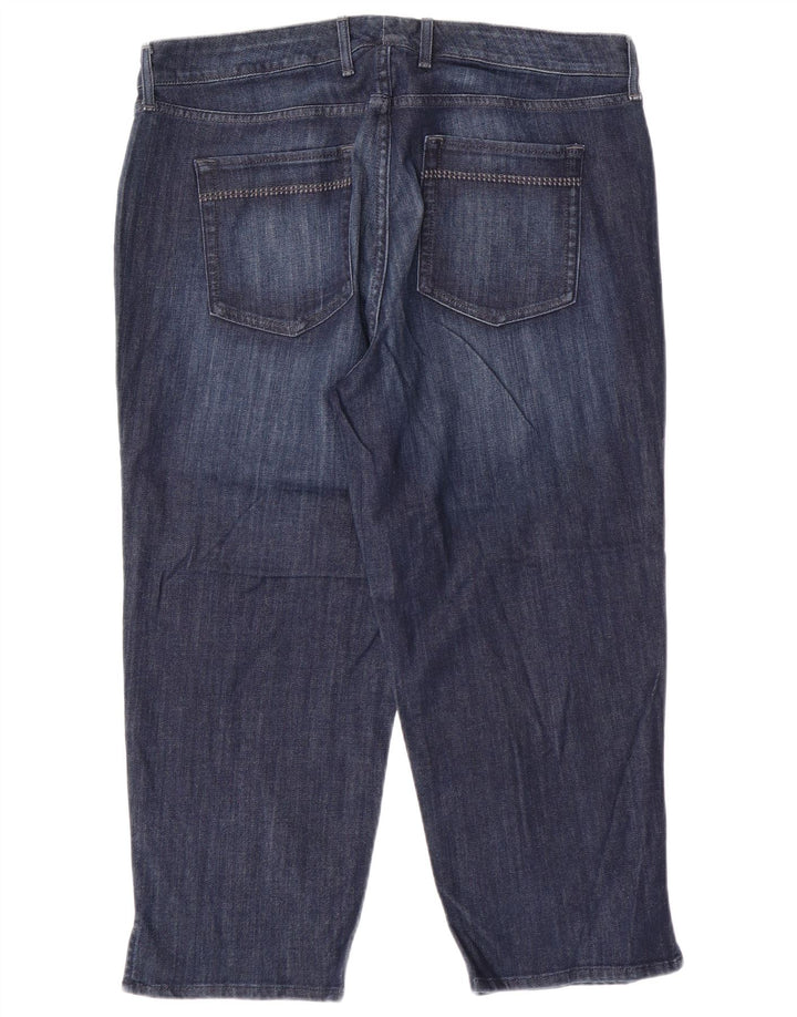 EDDIE BAUER Γυναικείο τζιν Capri με καμπύλες US 16 2XL W38 L23 Μπλε βαμβακερό