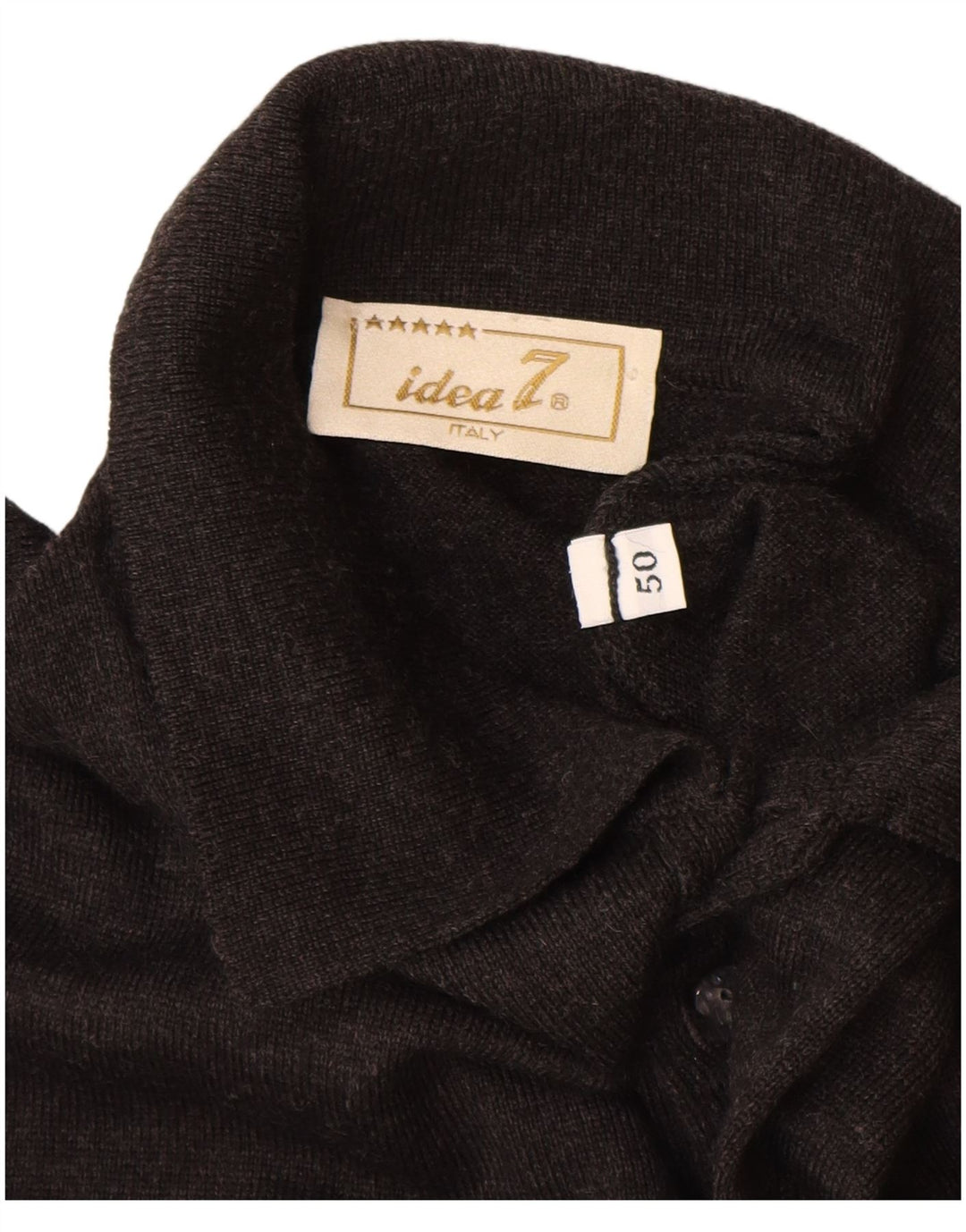 Ανδρικό πουλόβερ Idea Polo Neck Jumper IT 50 μεσαίου γκρι μαλλί