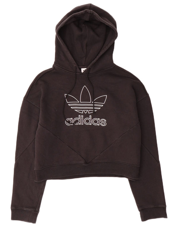 Γυναικείο γυναικείο κουκούλα μεγάλου μεγέθους ADIDAS UK 10 μικρό βαμβακερό