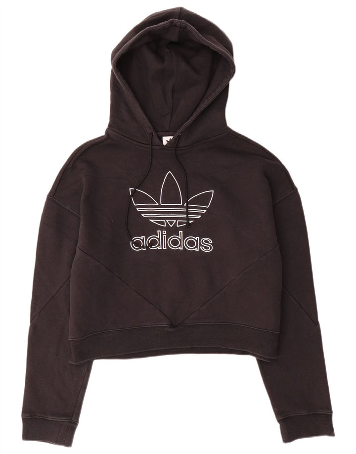 Γυναικείο γυναικείο κουκούλα μεγάλου μεγέθους ADIDAS UK 10 μικρό βαμβακερό