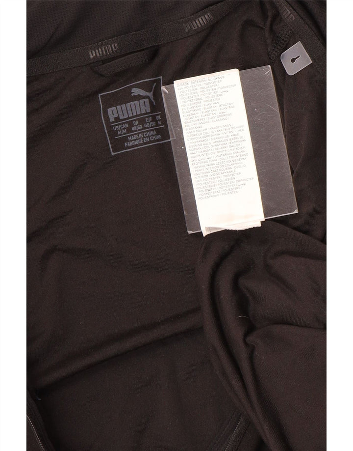 Ανδρική φόρμα πουλόβερ με φερμουάρ PUMA Top Medium Black Colourblock