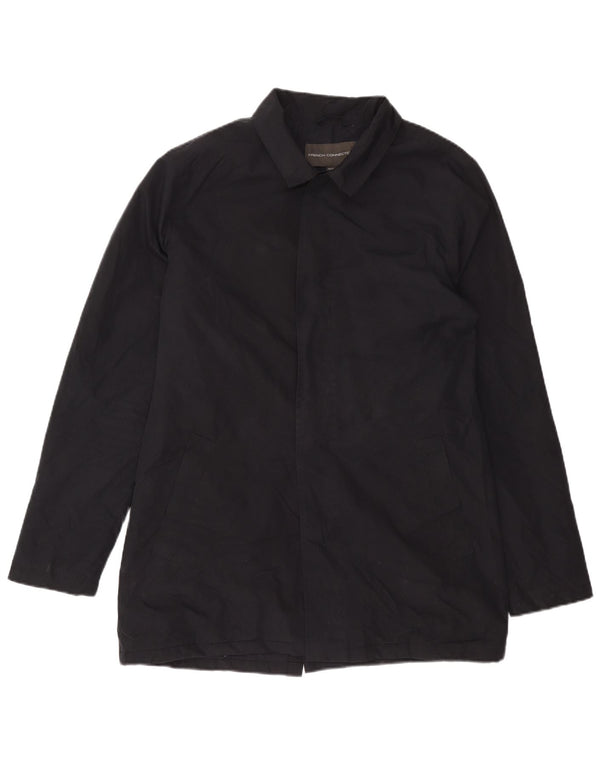 Ανδρικό παλτό French Connection UK 40 Large Navy Blue Polyester