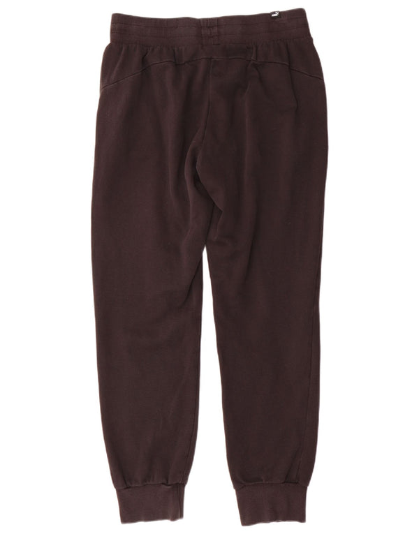 Γυναικεία αθλητική φόρμα Puma Παντελόνι Joggers UK 12 μεσαίο μαύρο βαμβακερό