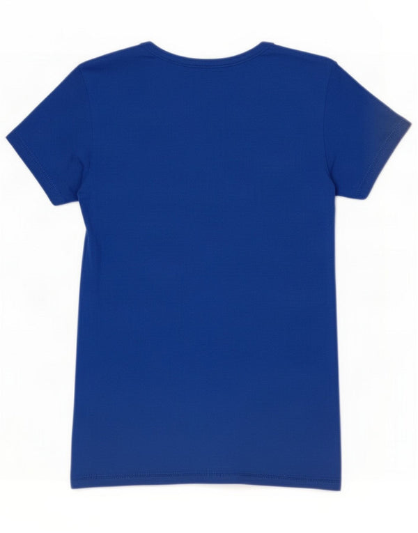 Kappa Γυναικείο T-Shirt Top UK 14 Large Blue Cotton