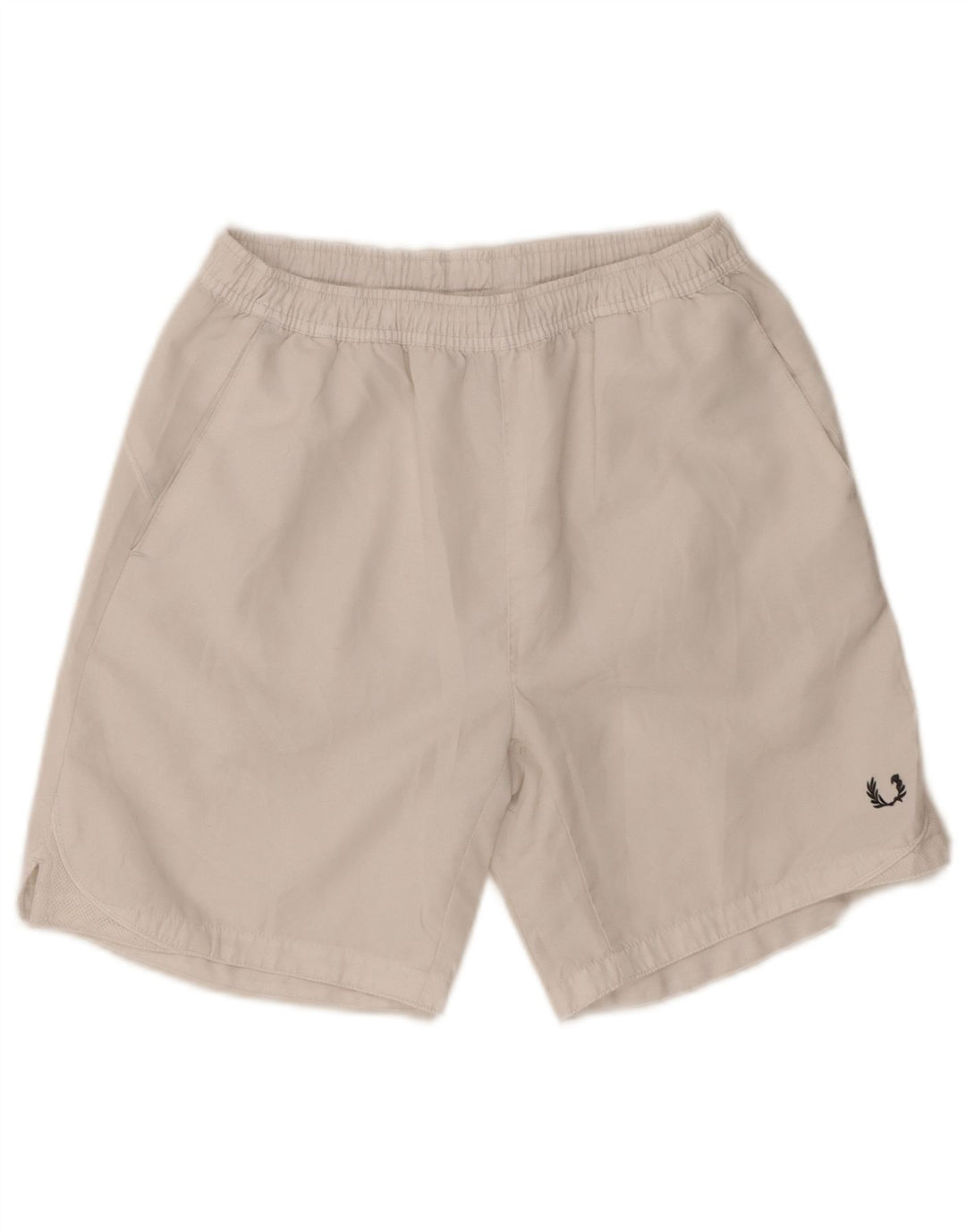 Fred Perry Ανδρικό κανονικό αθλητικό σορτς μεσαίο λευκό πολυεστέρα