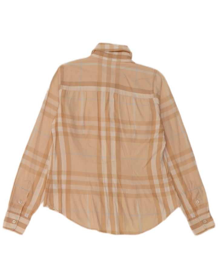 Γυναικείο πουκάμισο BURBERRY UK 6 XS Beige Check Cotton