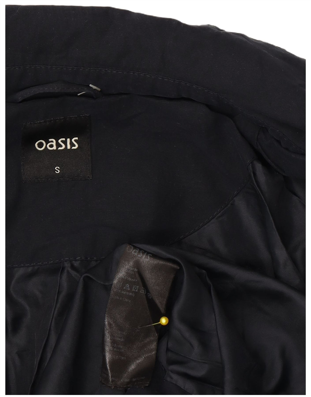 Γυναικείο Oasis Oversized Military Jacket UK 10 Small Navy Blue Polyester