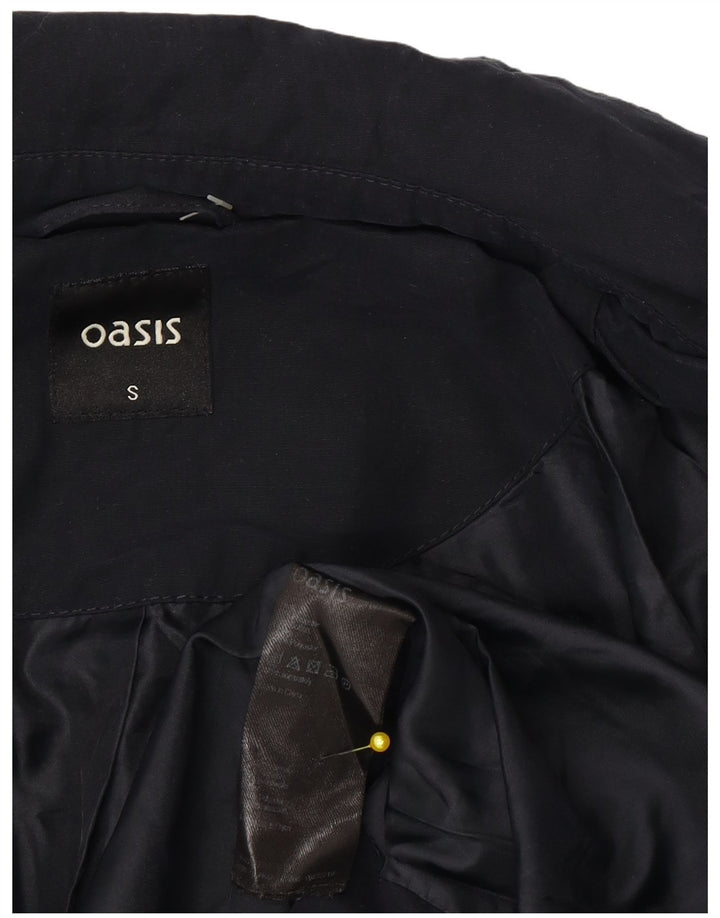 Γυναικείο Oasis Oversized Military Jacket UK 10 Small Navy Blue Polyester