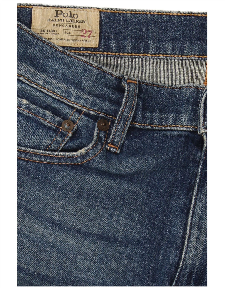 POLO RALPH LAUREN Γυναικείο Skinny Jeans W27 L27 Μπλε βαμβακερό