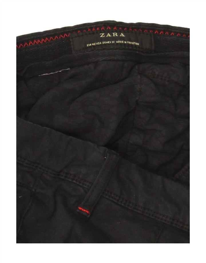 Zara Ανδρικό παντελόνι Chino Slim EU 40 Medium W31 L30 Μαύρο