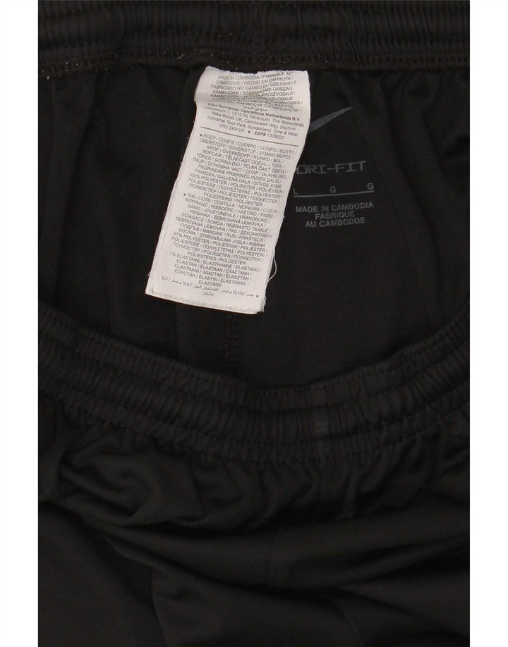Ανδρικό παντελόνι αθλητικής φόρμας Nike Dri Fit μεγάλο μαύρο πολυεστέρα