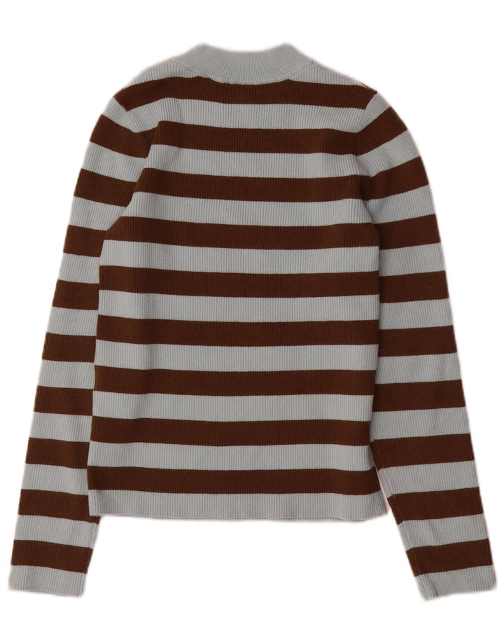 Γυναικείο πουλόβερ Levi's Crew Neck Jumper UK 12 μεσαίου μπλε ριγέ ακρυλικό