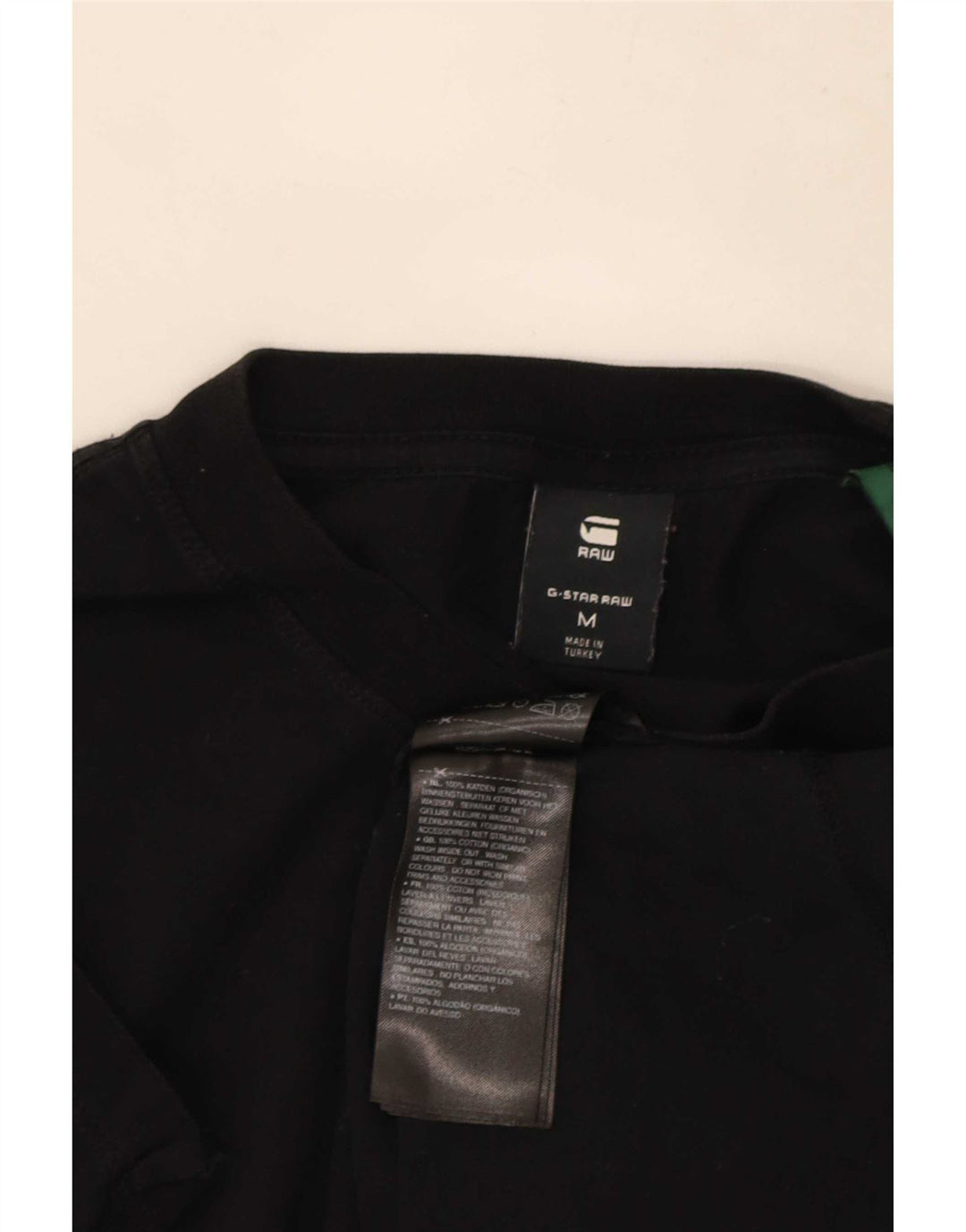 Ανδρικό γραφικό T-Shirt G-Star Top Μεσαίο μαύρο βαμβακερό