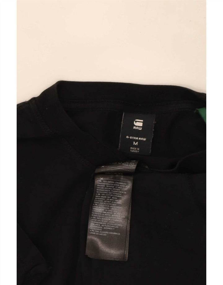 Ανδρικό γραφικό T-Shirt G-Star Top Μεσαίο μαύρο βαμβακερό