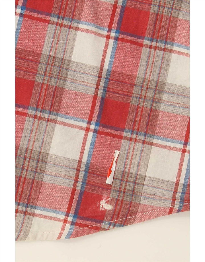 Ανδρικό κοντομάνικο πουκάμισο Levi's XL Red Check Cotton
