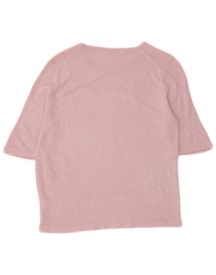 Marks & Spencer Γυναικείο τοπ 3/4 μανίκια UK 10 Small Purple Acrylic