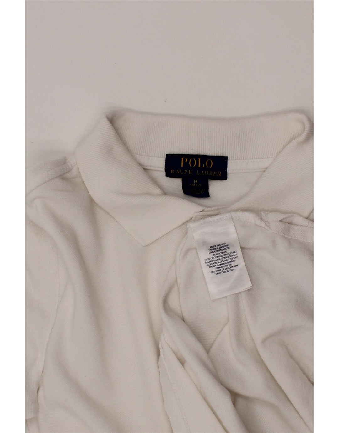 POLO RALPH LAUREN Αγόρια γραφικό μπλουζάκι πόλο 10-11 ετών Μεσαίο λευκό