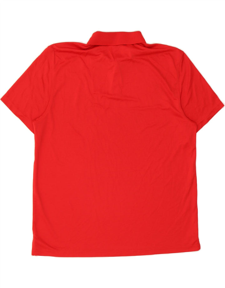 IZOD Mens Grant Fit Polo Shirt 2XL Red Polyester Vintage Izod and Second-Hand Izod from Messina Hembry 