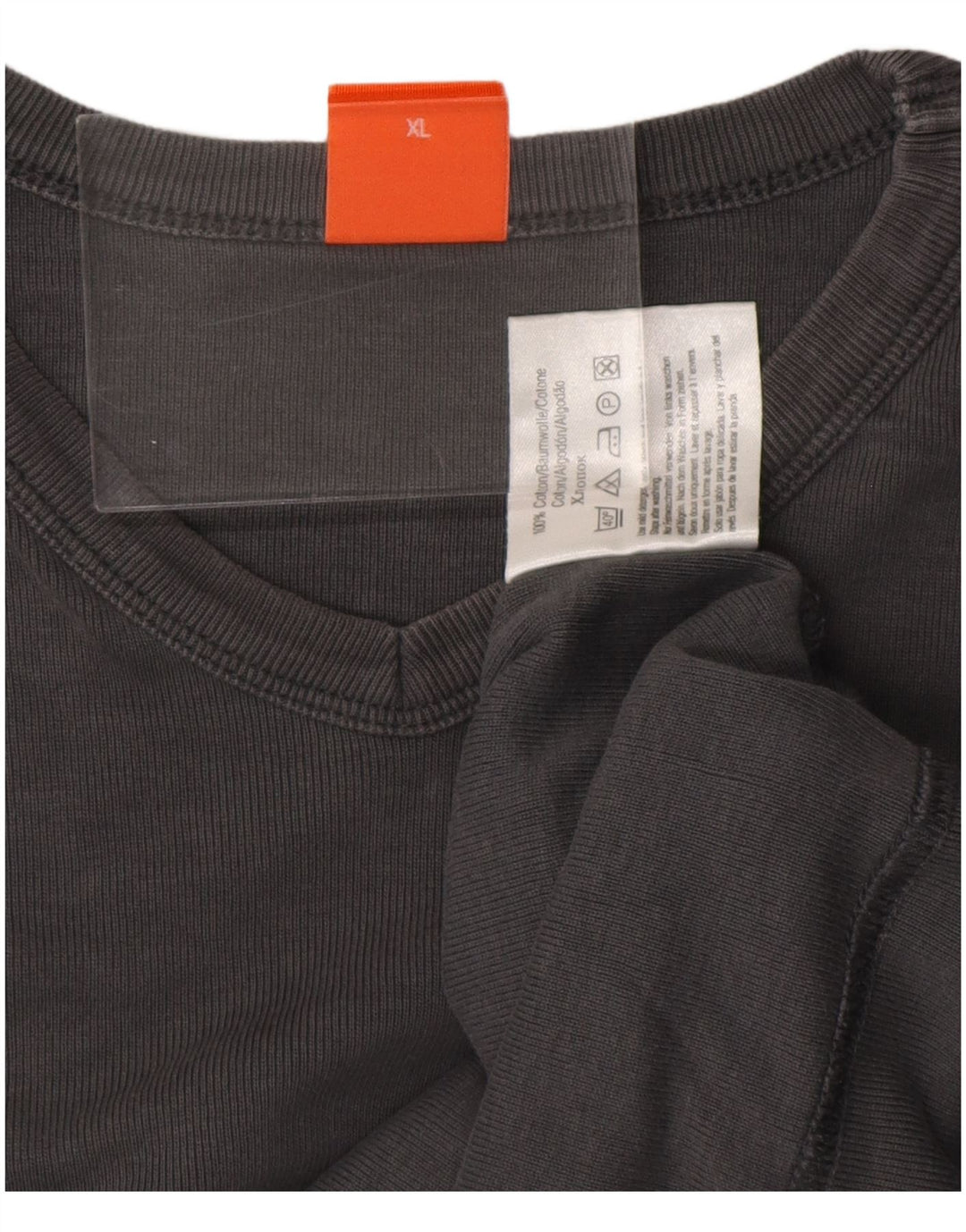 Ανδρικό T-Shirt HUGO BOSS Top XL Γκρι βαμβακερό