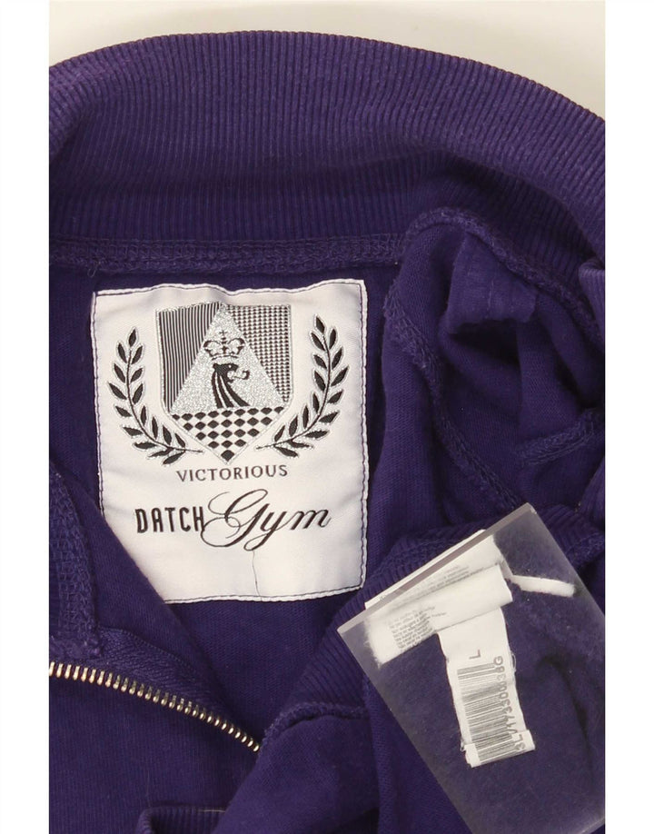Ανδρική φόρμα γραφικής φόρμας Datch Top Jacket μεγάλο μωβ βαμβακερό