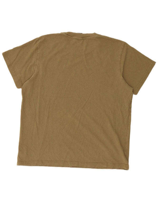 Ανδρικό T-Shirt G-Star Top μεγάλο χακί βαμβακερό