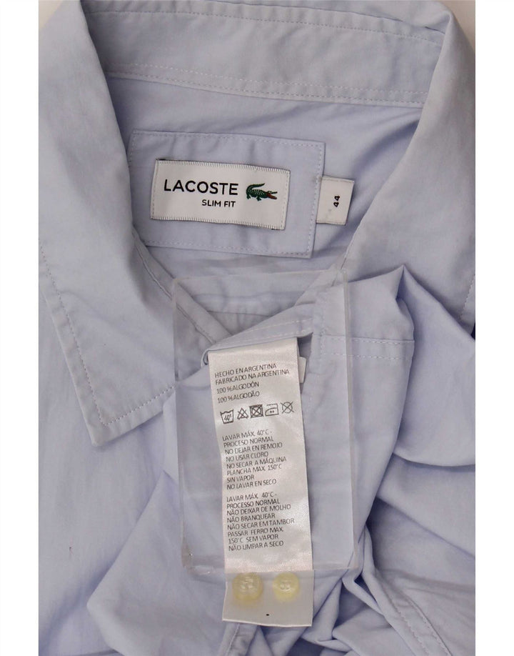 Ανδρικό πουκάμισο Lacoste Slim Fit Μέγεθος 44 XL Μπλε βαμβακερό