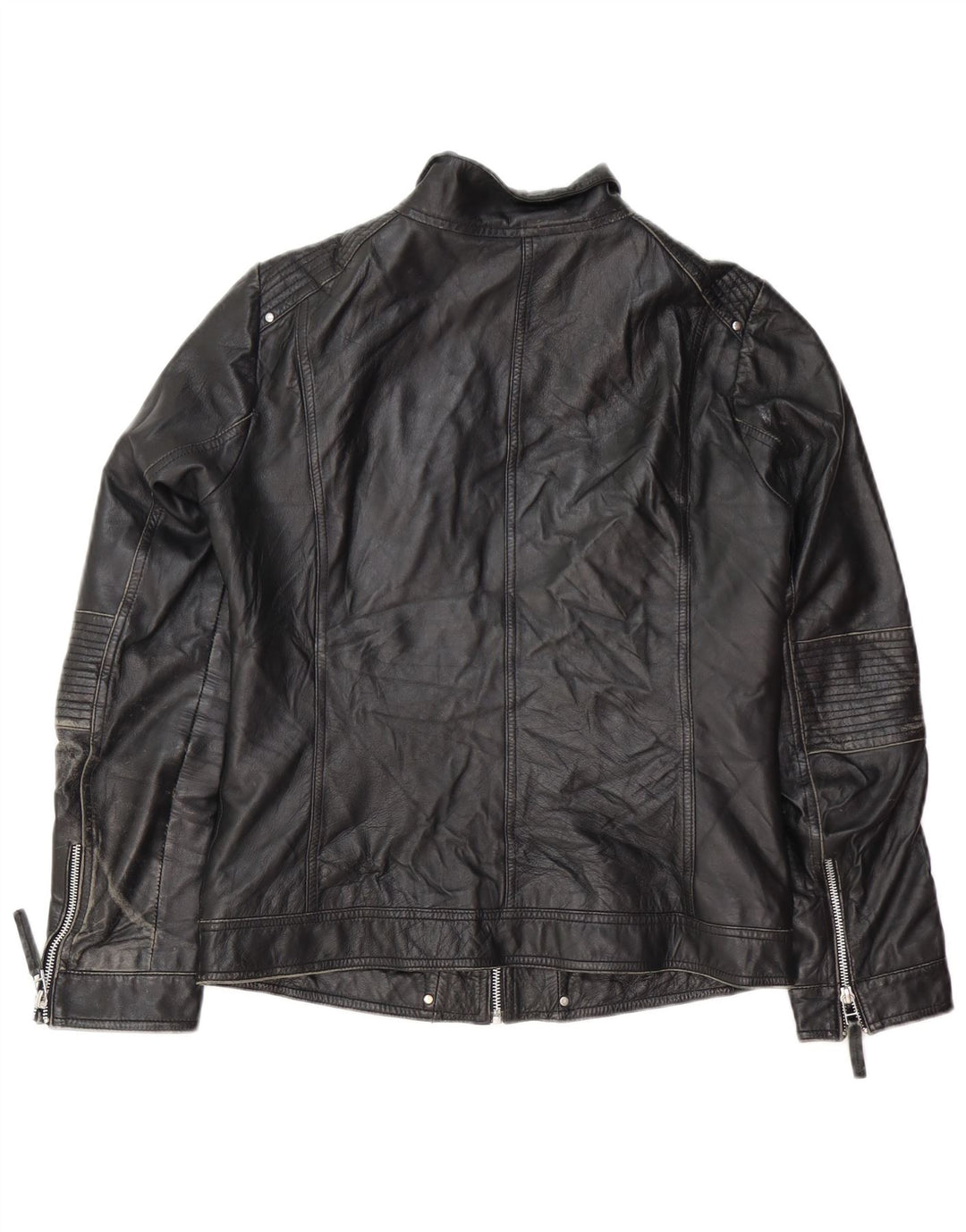 Isaco & Kawa Γυναικείο Biker Δερμάτινο Μπουφάν IT 44 Medium Black Leather