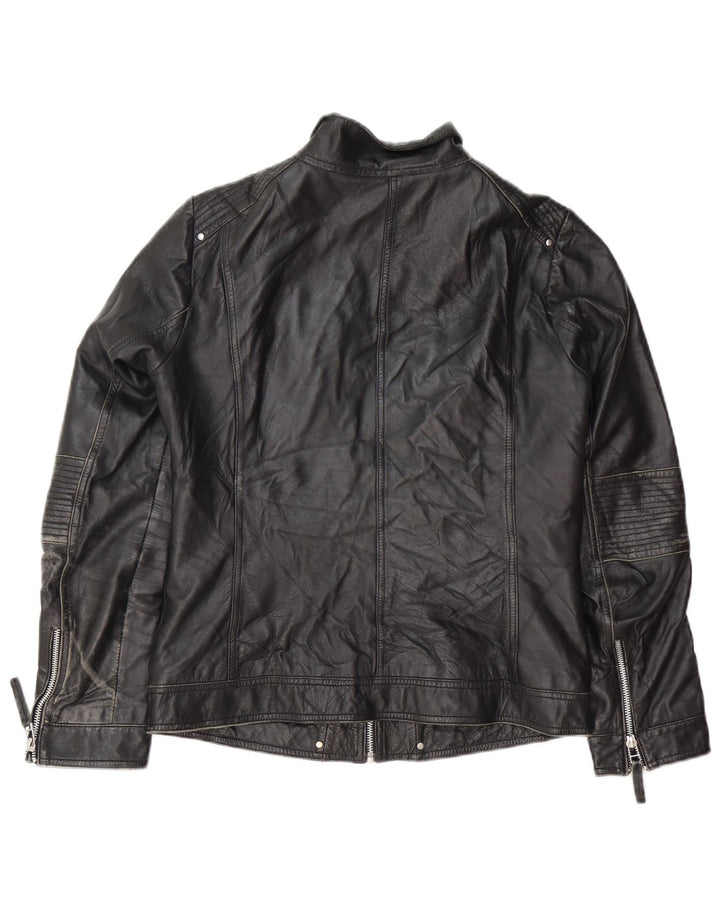 Isaco & Kawa Γυναικείο Biker Δερμάτινο Μπουφάν IT 44 Medium Black Leather