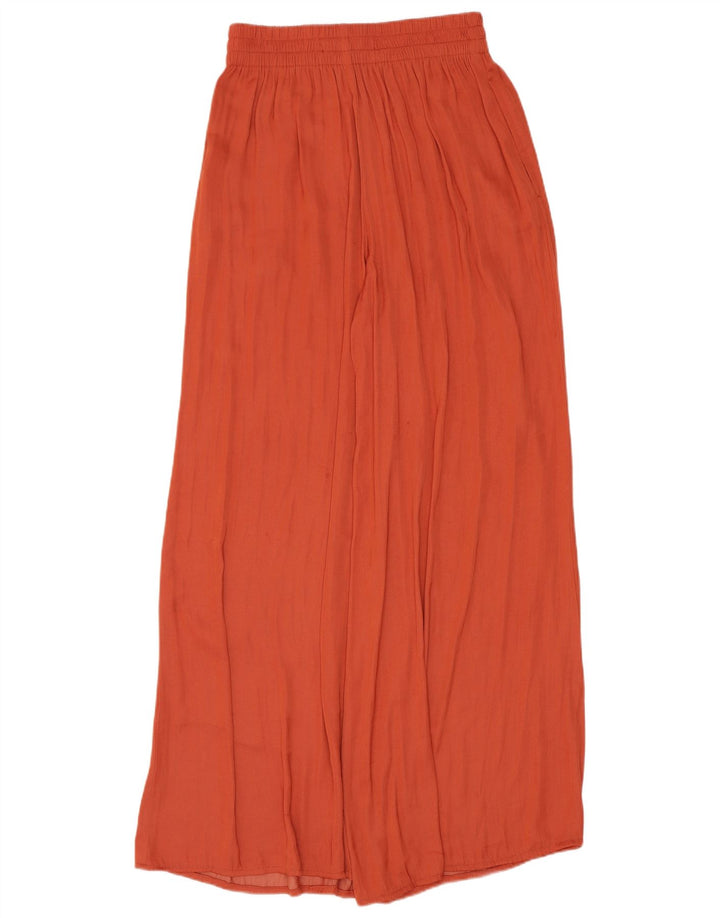 Zara Γυναικείο Παντελόνι Ψηλόμεσο Cullotes XS W24 L27 Πορτοκαλί Πολυεστέρας