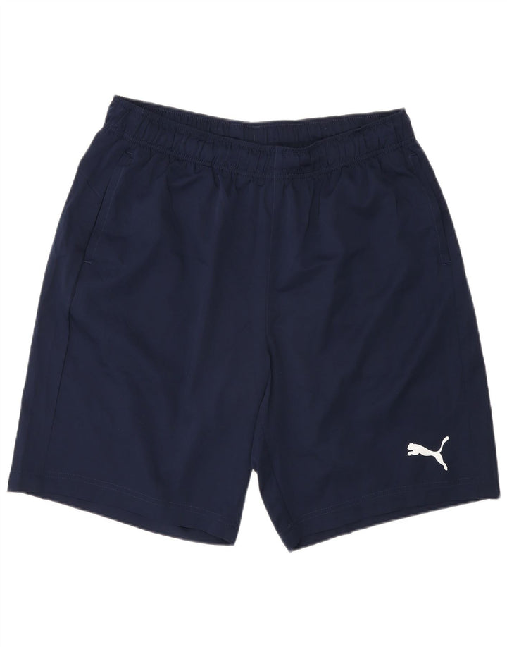 Ανδρικό αθλητικό σορτς Puma μεγάλο μπλε ναυτικό πολυεστέρα