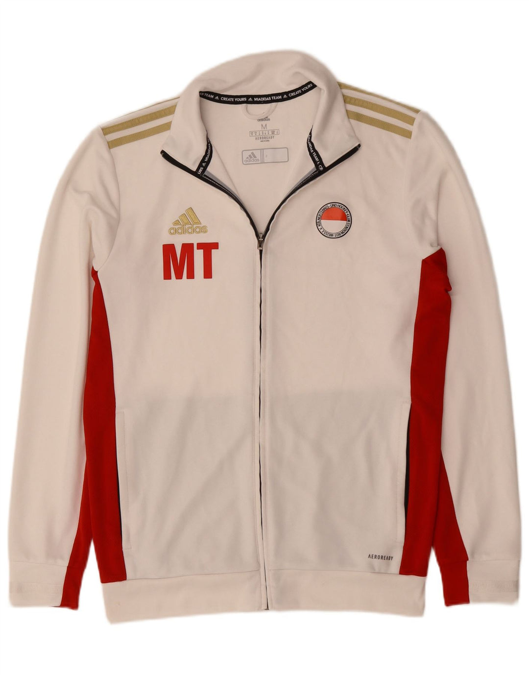 Ανδρική φόρμα Adidas Aeroready Top Jacket Medium Off White Colourblock