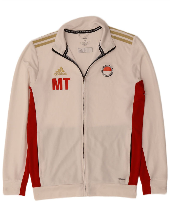 Ανδρική φόρμα Adidas Aeroready Top Jacket Medium Off White Colourblock