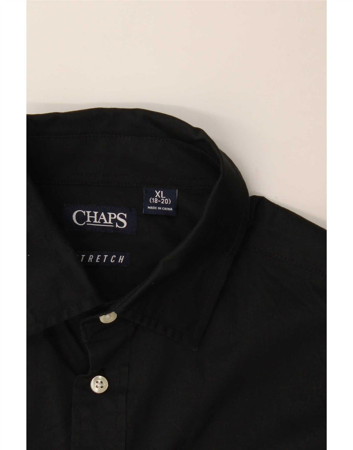 Μπλουζάκι Chaps Boys 15-16 Years XL Μαύρο βαμβακερό