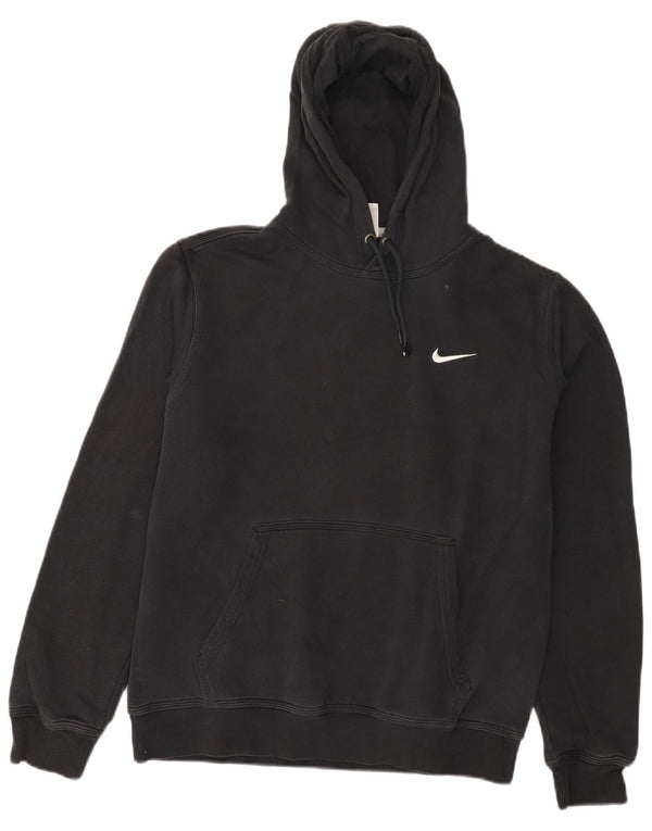 Nike Mens Hoodie Jumper Medium Black Cotton