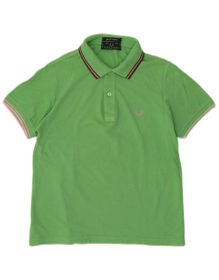 Fred Perry Ανδρικό πουκάμισο πόλο πράσινο βαμβακερό